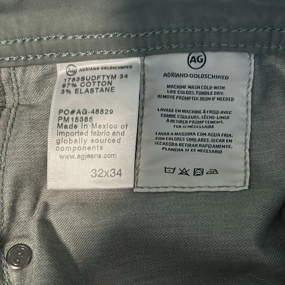 Men’s AG Tellis SUD sueded modern slim Pants size 32x34 - Picture 5 of 7